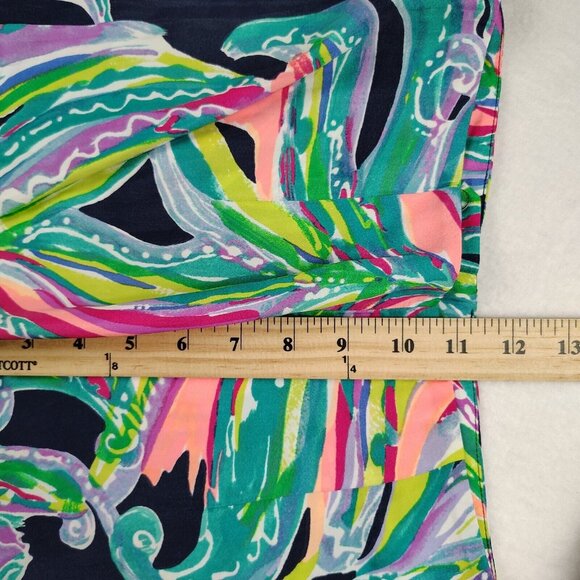 Lilly Pulitzer Gaucho Pants Don't Leave Me Hanging Wide Leg Cropped Sz 0 - Picture 9 of 10